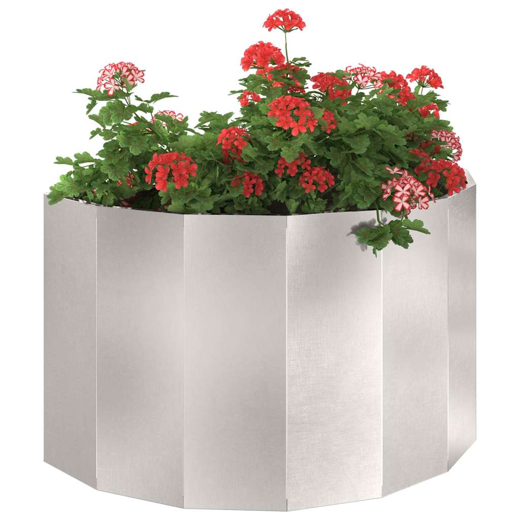 Fioriera Argento 90 x 45 x 50 cm Acciaio inossidabile