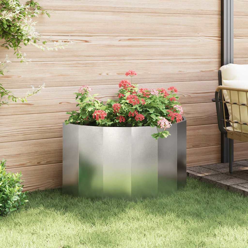 Fioriera Argento 90 x 45 x 50 cm Acciaio inossidabile