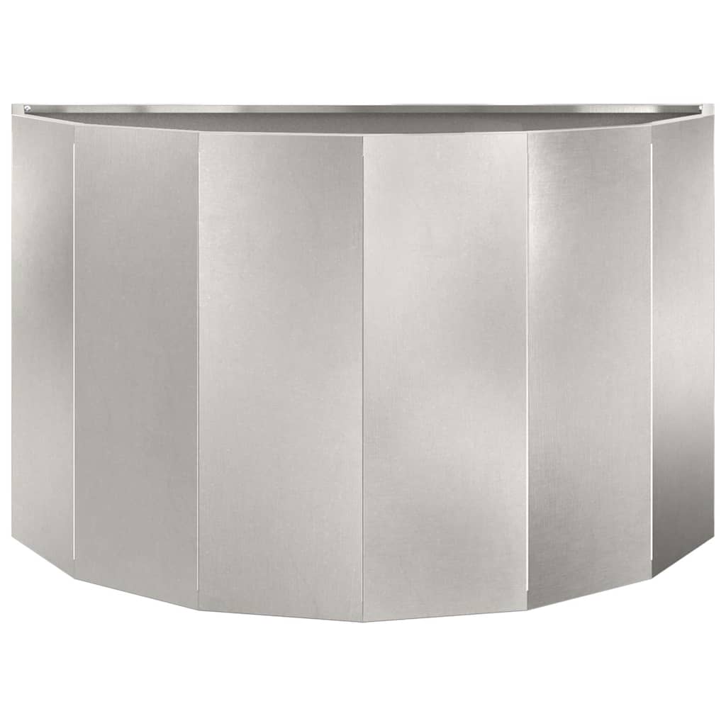Fioriera Argento 90 x 45 x 50 cm Acciaio inossidabile