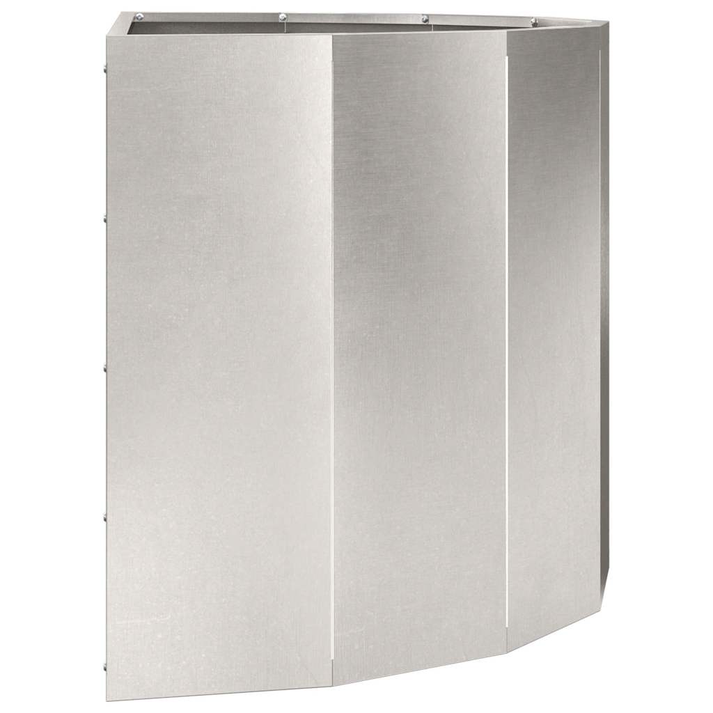 Fioriera Argento 90 x 45 x 50 cm Acciaio inossidabile