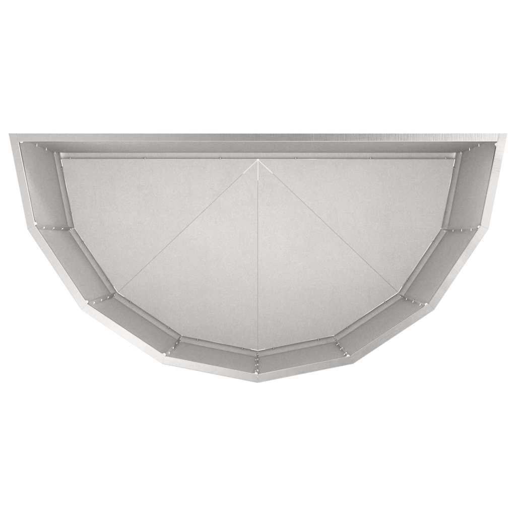 Fioriera Argento 90 x 45 x 50 cm Acciaio inossidabile