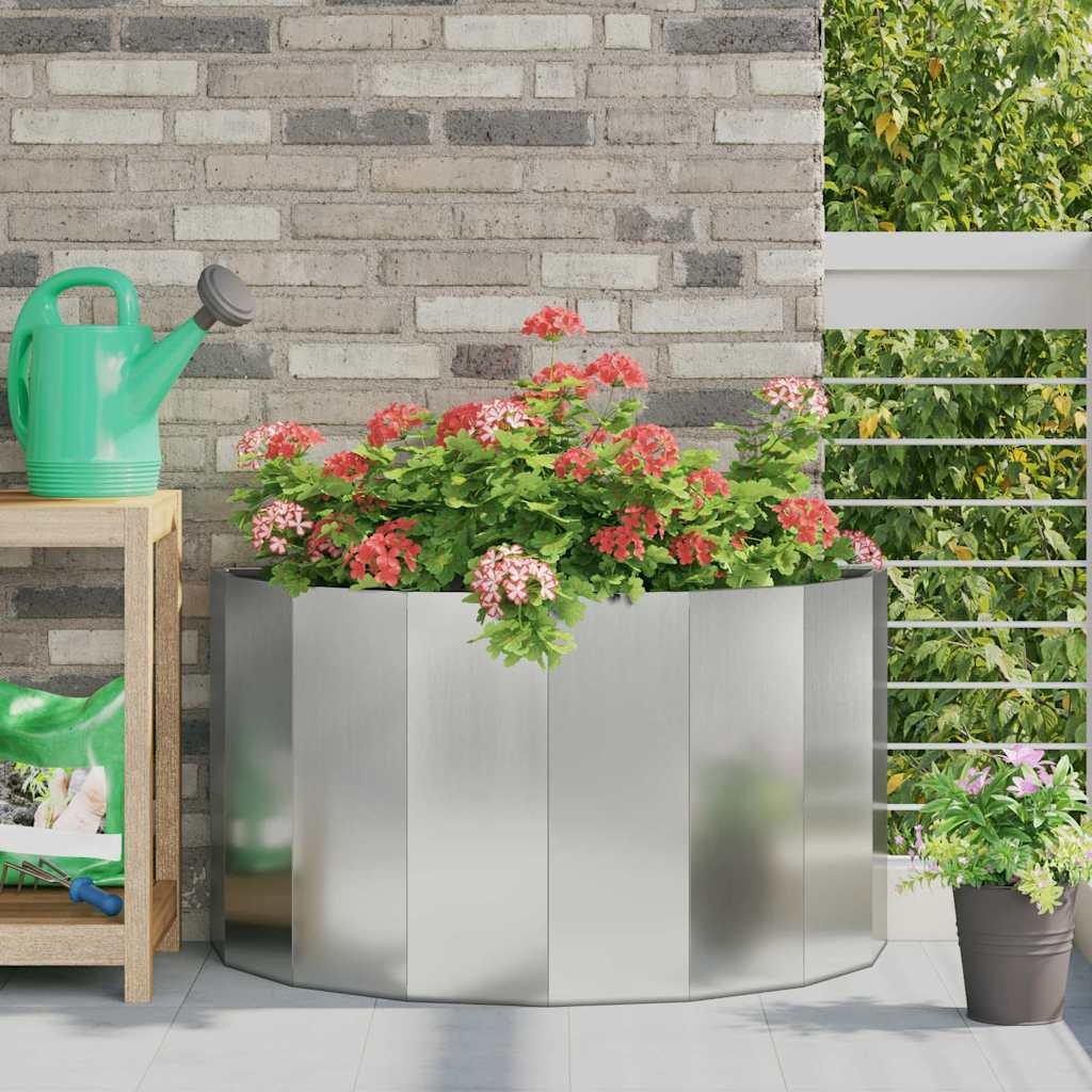 Fioriera Argento 90 x 45 x 50 cm Acciaio zincato