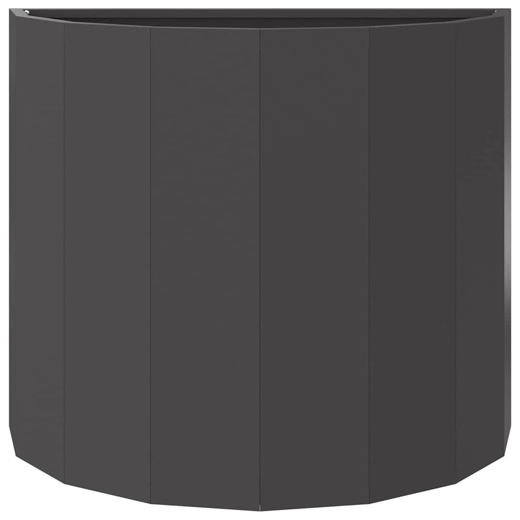 Fioriera Nero 60 x 30 x 50 cm Acciaio