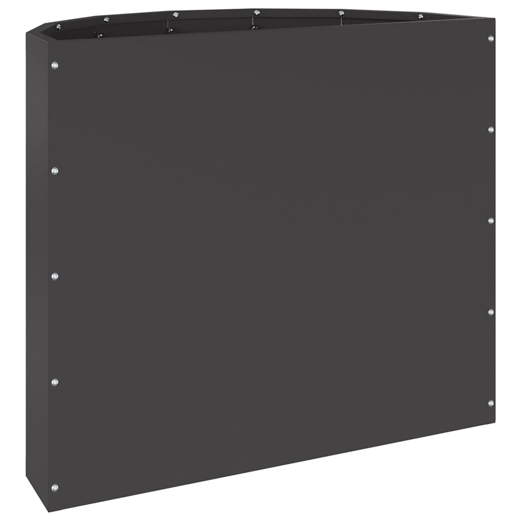 Fioriera Nero 60 x 30 x 50 cm Acciaio