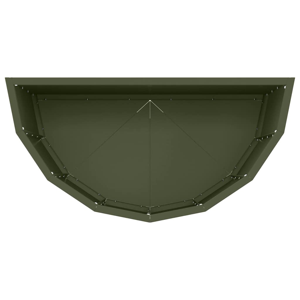 Fioriera Verde oliva 60 x 30 x 50 cm Acciaio