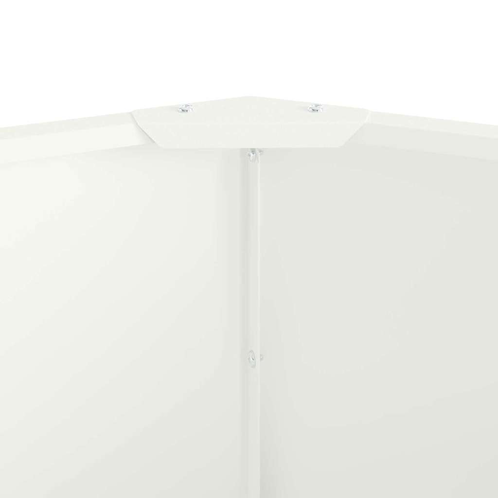 Fioriera Bianco 120 x 120 x 35 cm Acciaio