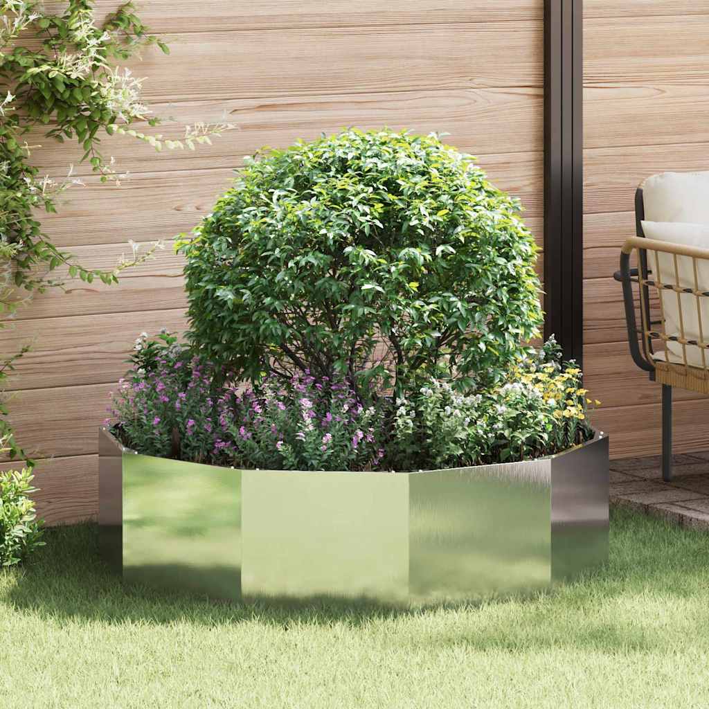 Fioriera Argento 120 x 120 x 35 cm Acciaio inossidabile