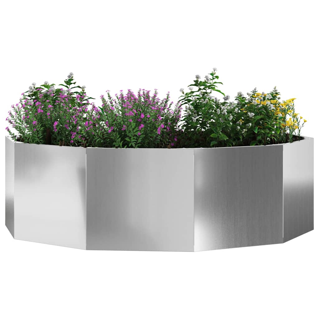 Fioriera Argento 120 x 120 x 35 cm Acciaio zincato
