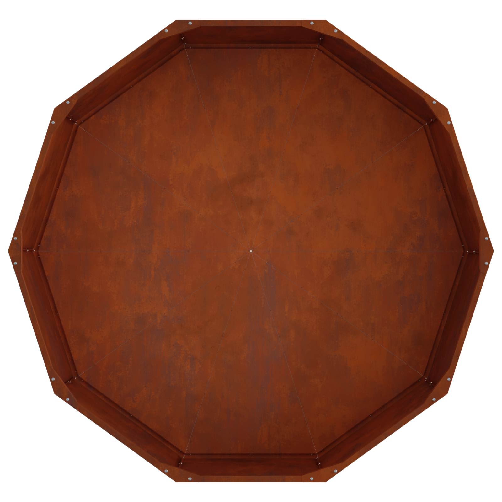 Fioriera Ruggine 120 x 120 x 35 cm