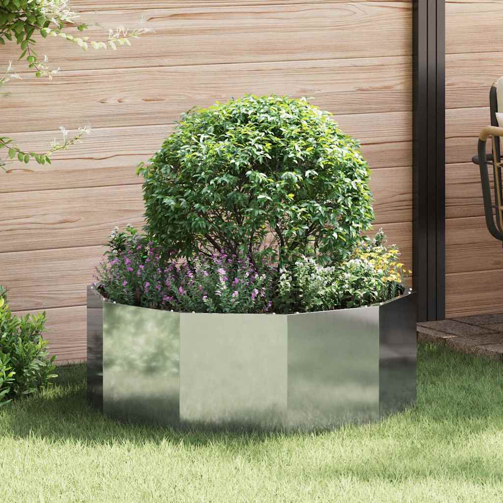 Fioriera Argento 90 x 90 x 35 cm Acciaio zincato
