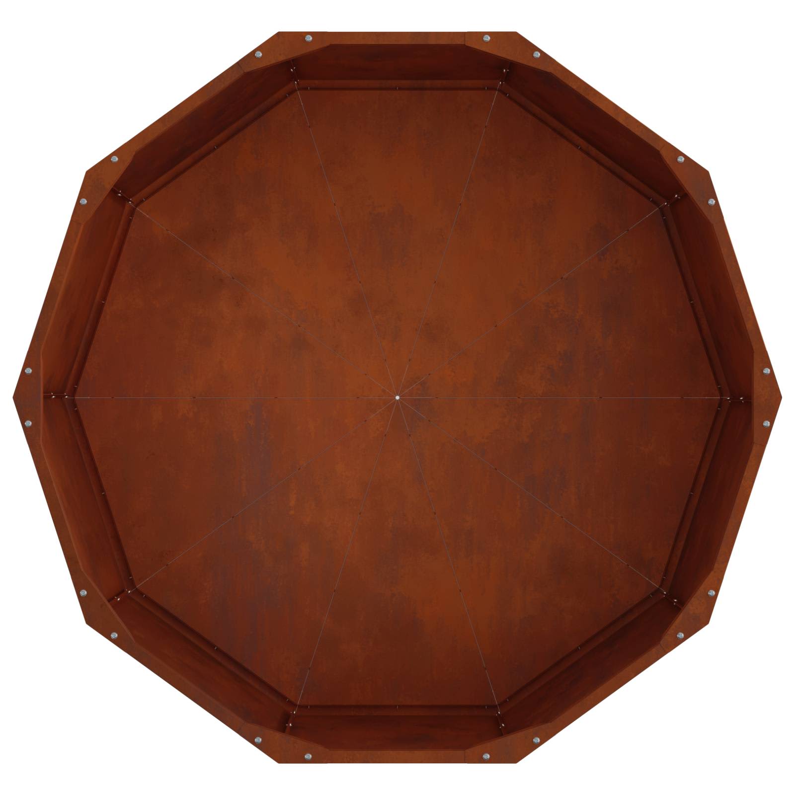 Fioriera Ruggine 90 x 90 x 35 cm