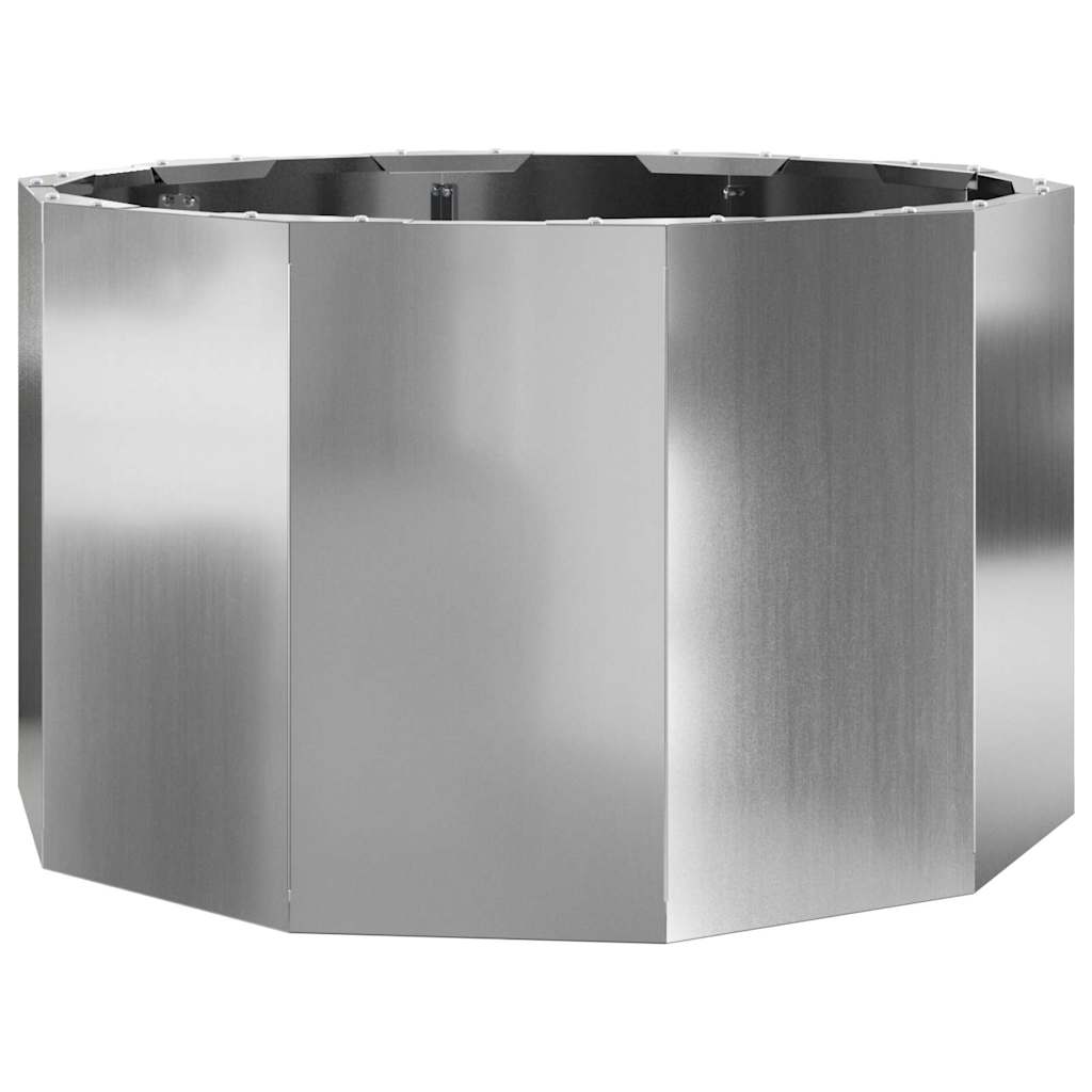 Fioriera Argento 60 x 60 x 35 cm Acciaio zincato