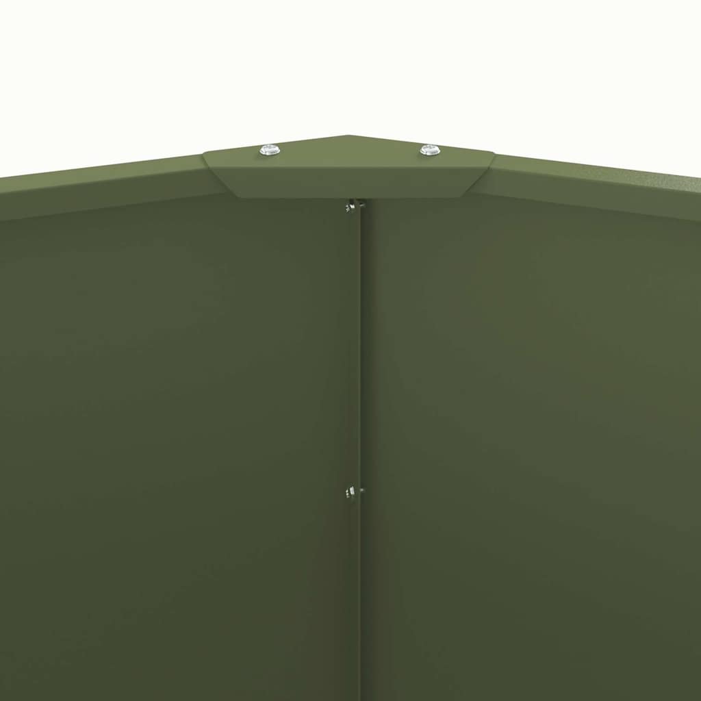 Fioriera Verde oliva 120 x 120 x 50 cm Acciaio
