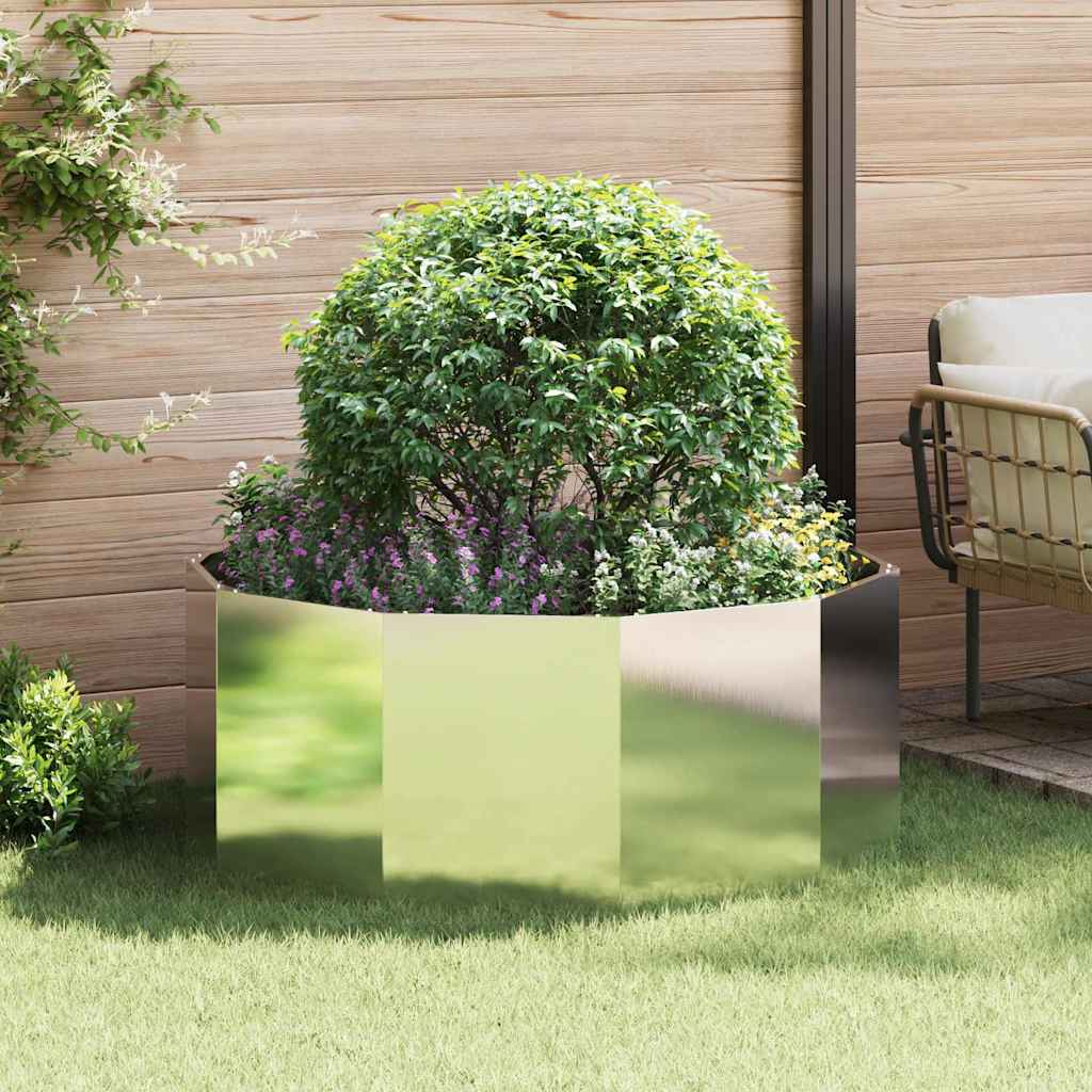 Fioriera Argento 120 x 120 x 50 cm Acciaio inossidabile