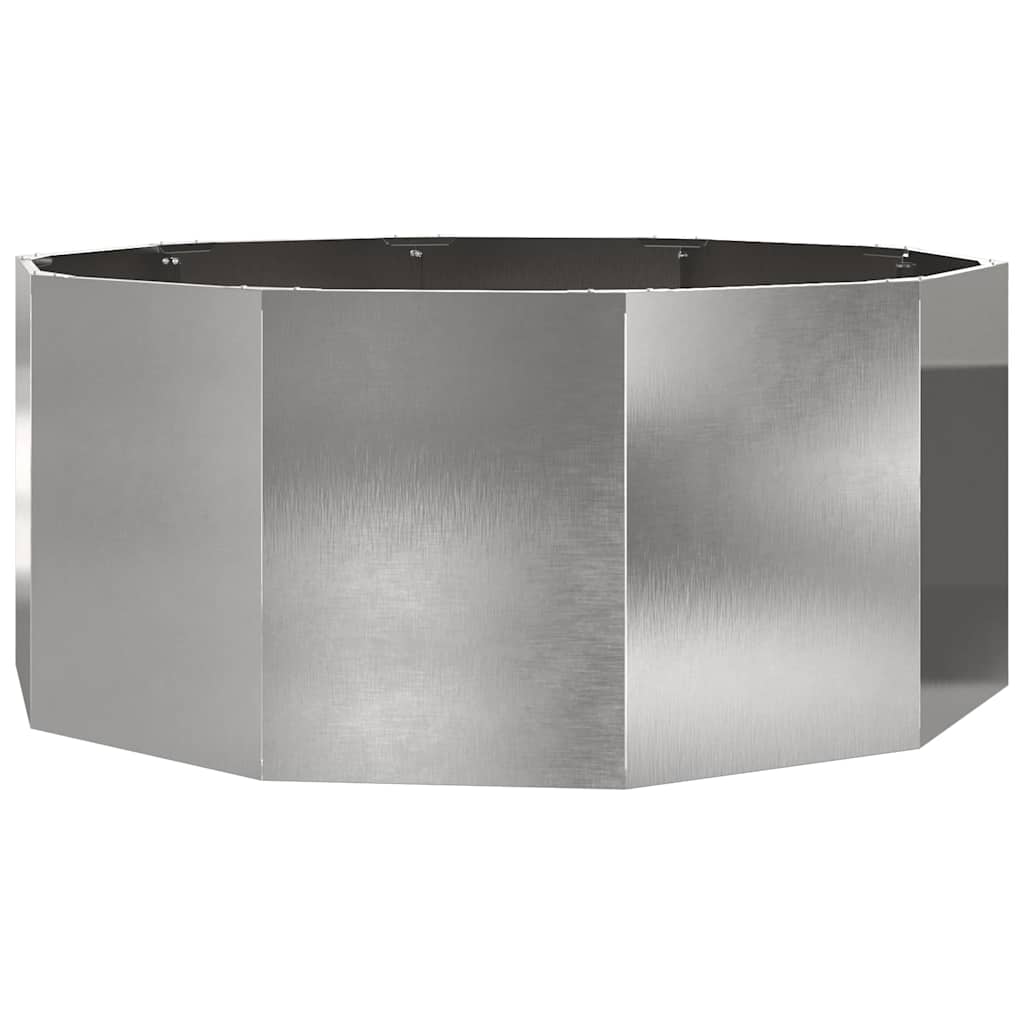 Fioriera Argento 120 x 120 x 50 cm Acciaio inossidabile
