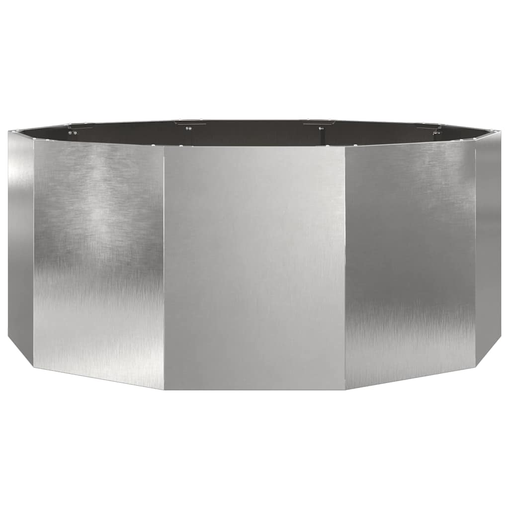 Fioriera Argento 120 x 120 x 50 cm Acciaio inossidabile