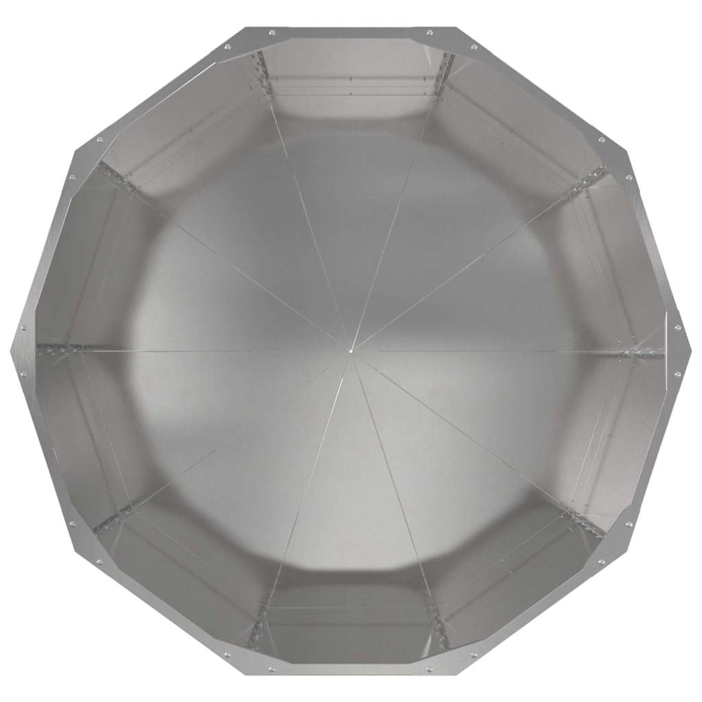Fioriera Argento 90 x 90 x 50 cm Acciaio inossidabile