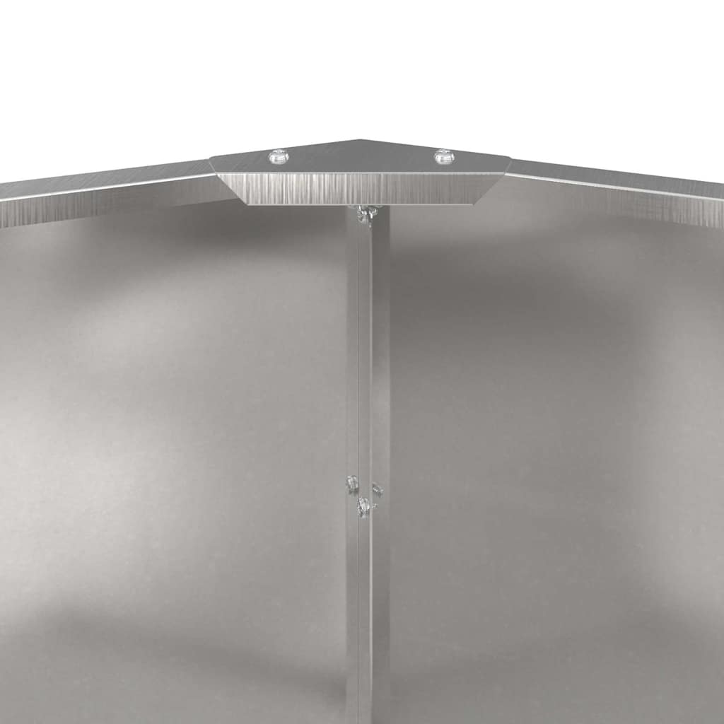 Fioriera Argento 90 x 90 x 50 cm Acciaio inossidabile