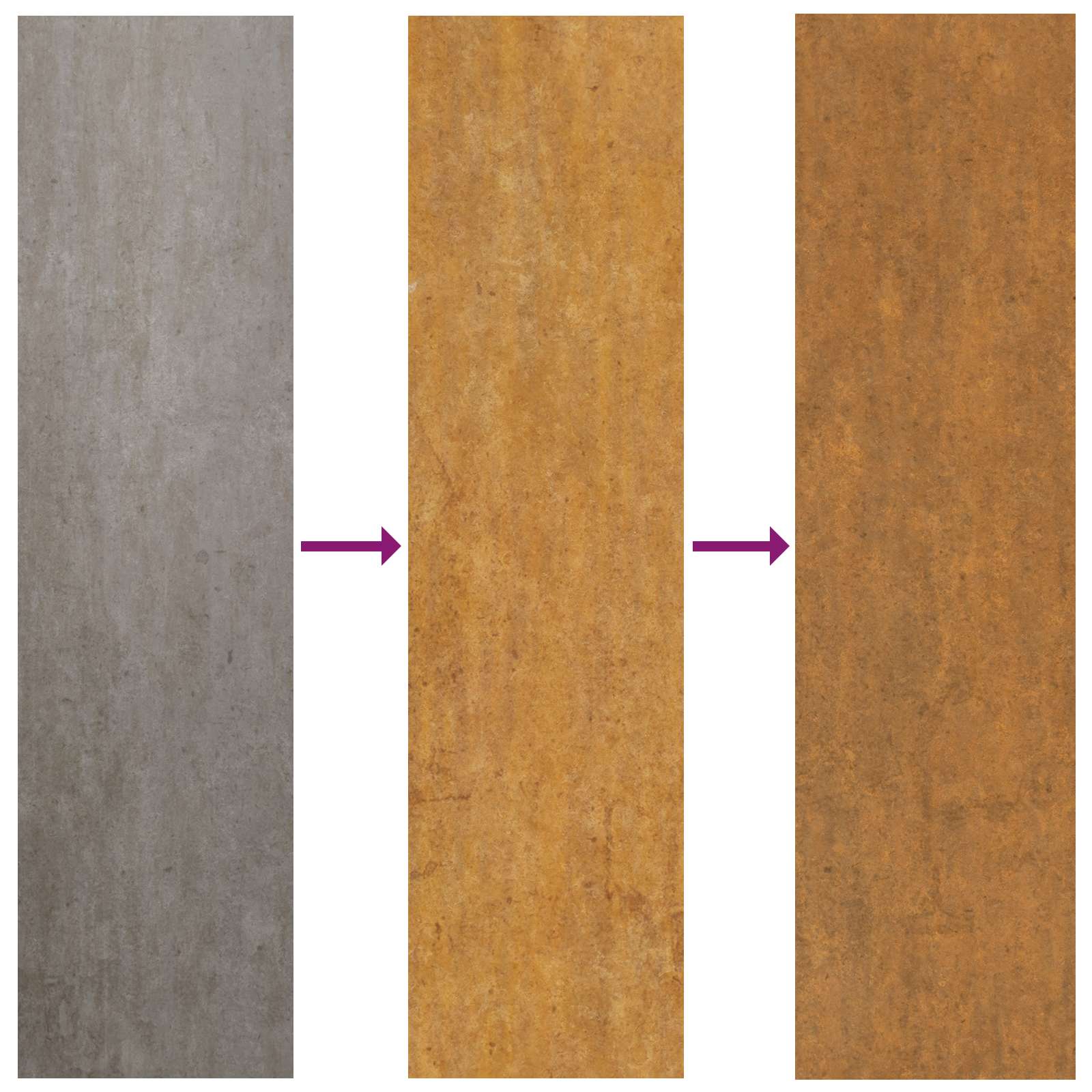Fioriera Ruggine 90 x 90 x 50 cm