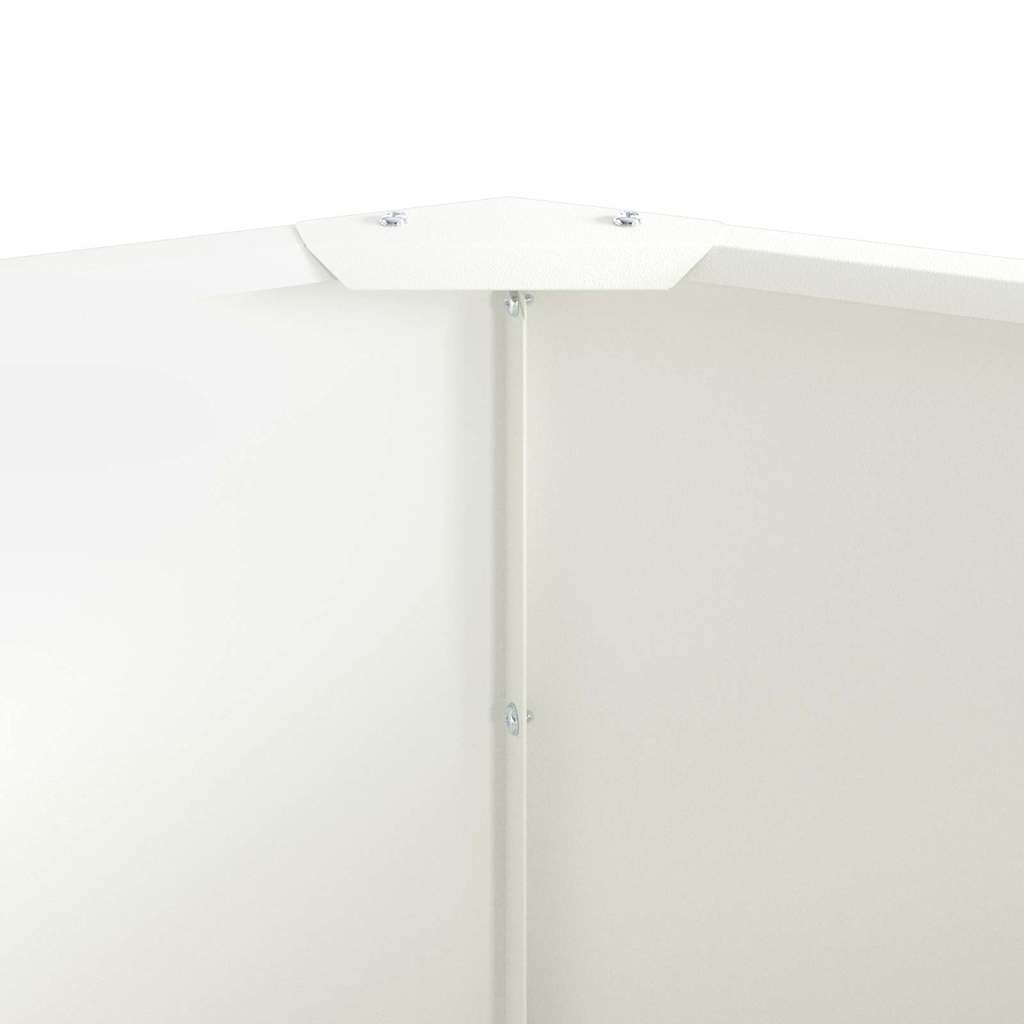 Fioriera Bianco 60 x 60 x 50 cm Acciaio