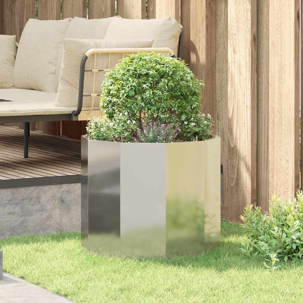 Fioriera Argento 60 x 60 x 50 cm Acciaio zincato