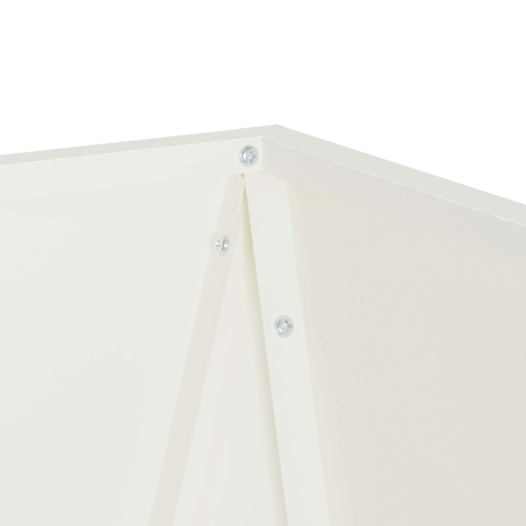 Fioriera Bianco 30 x 30 x 75 cm Acciaio