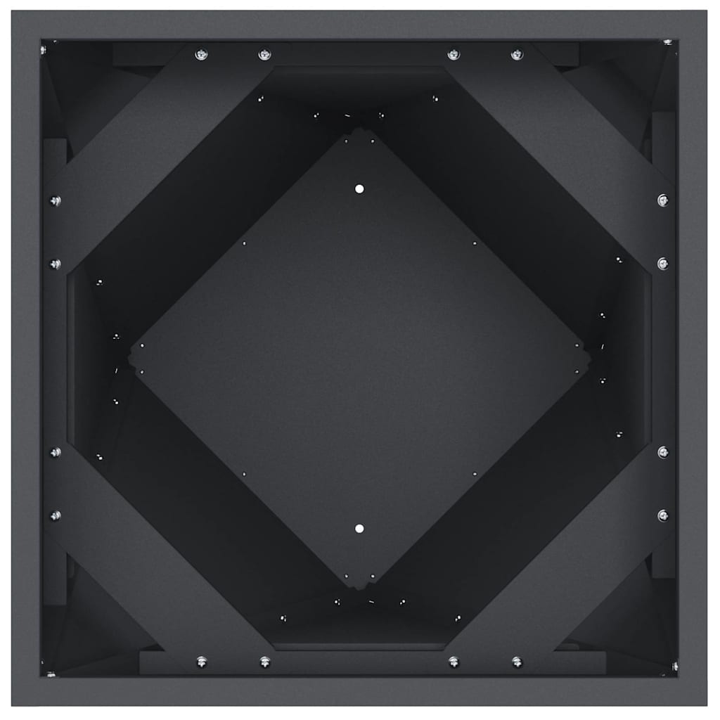 Fioriera Antracite 40 x 40 x 75 cm Acciaio