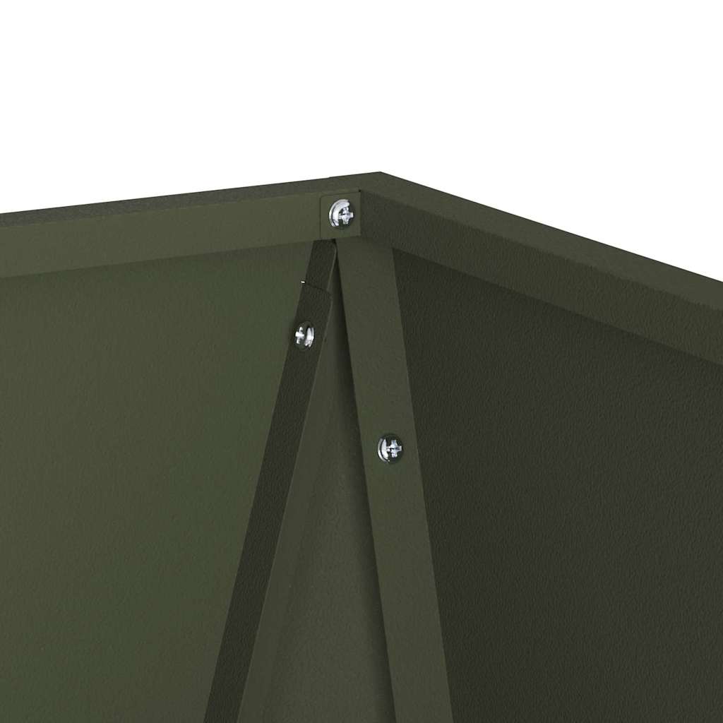 Fioriera Verde oliva 40 x 40 x 75 cm Acciaio