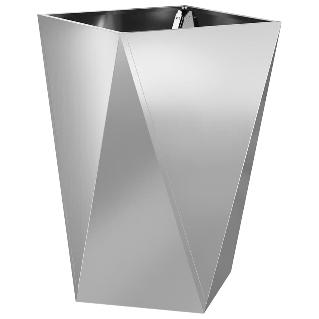 Fioriera Argento 50 x 50 x 75 cm Acciaio zincato