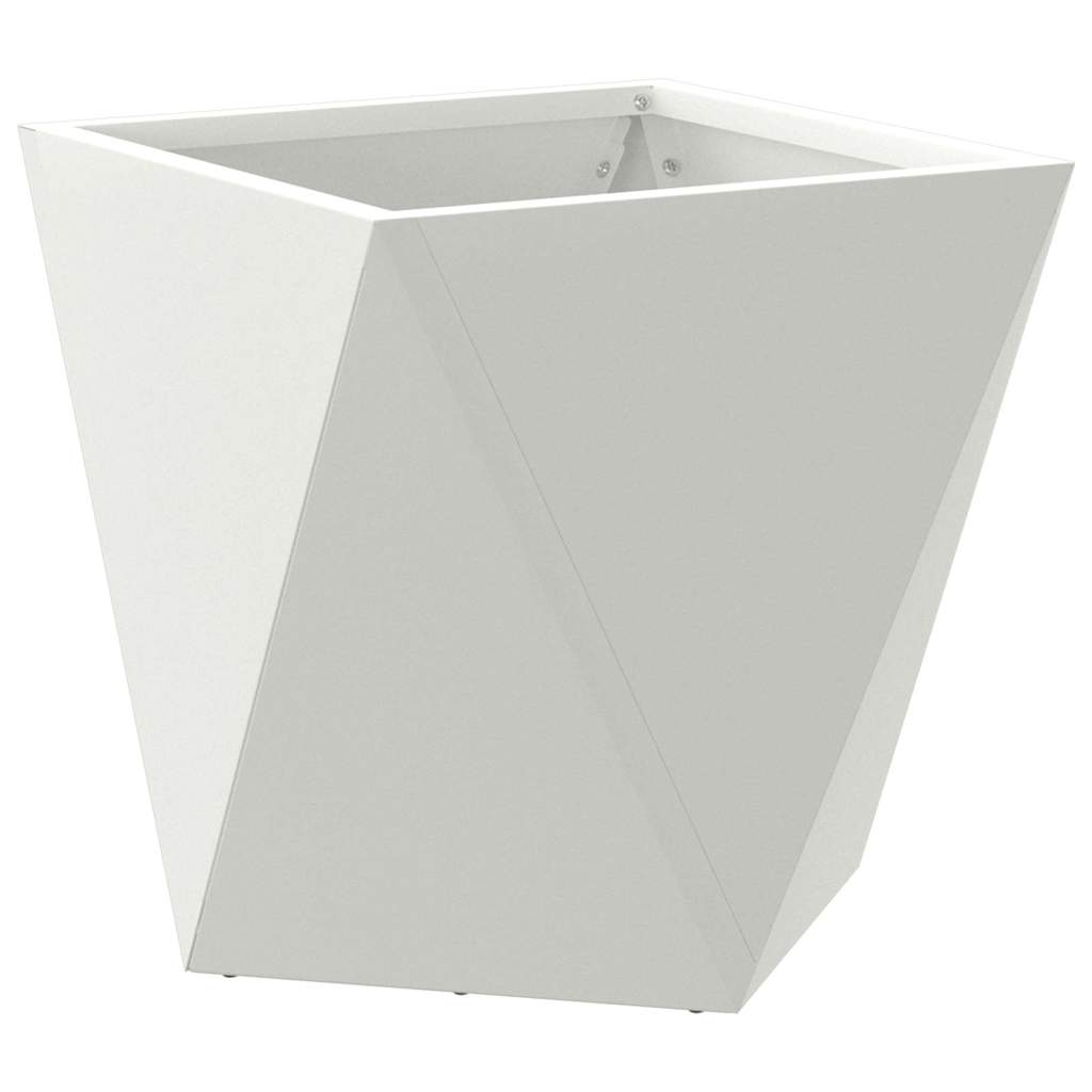 Fioriera Bianco 30 x 30 x 30 cm Acciaio