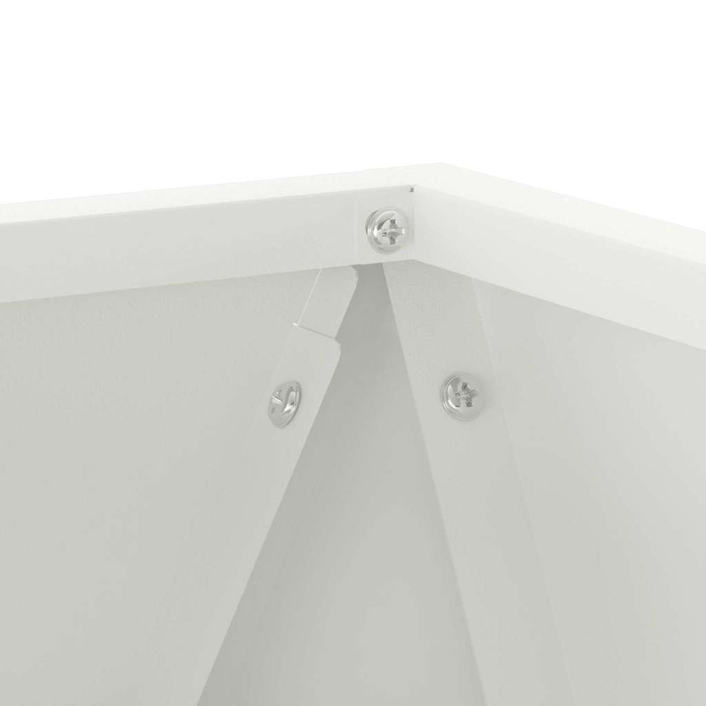 Fioriera Bianco 30 x 30 x 30 cm Acciaio