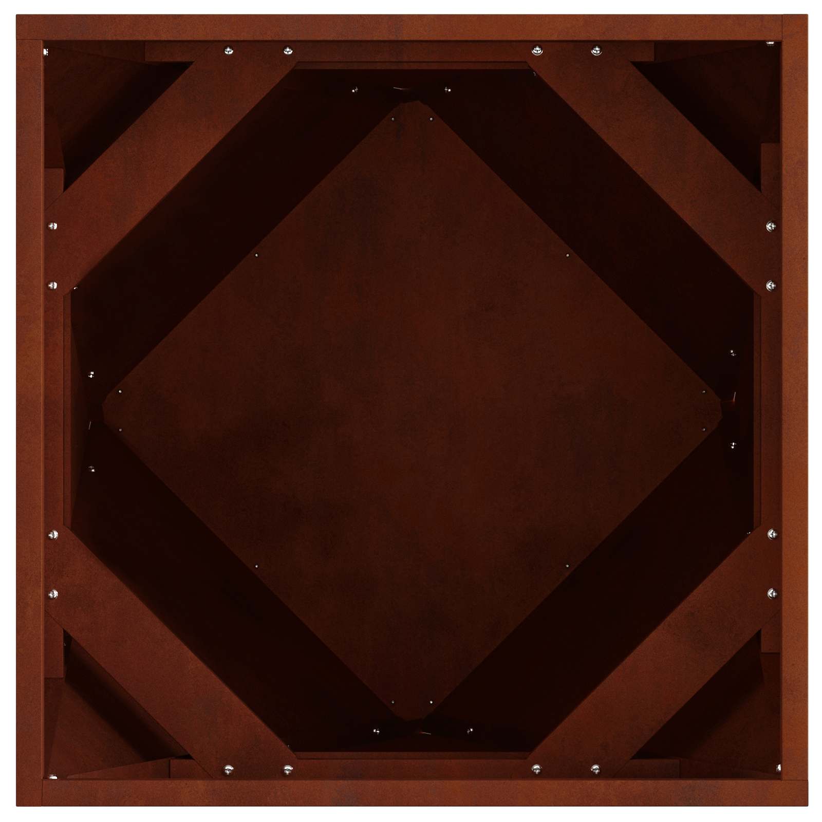 Fioriera Ruggine 50 x 50 x 50 cm