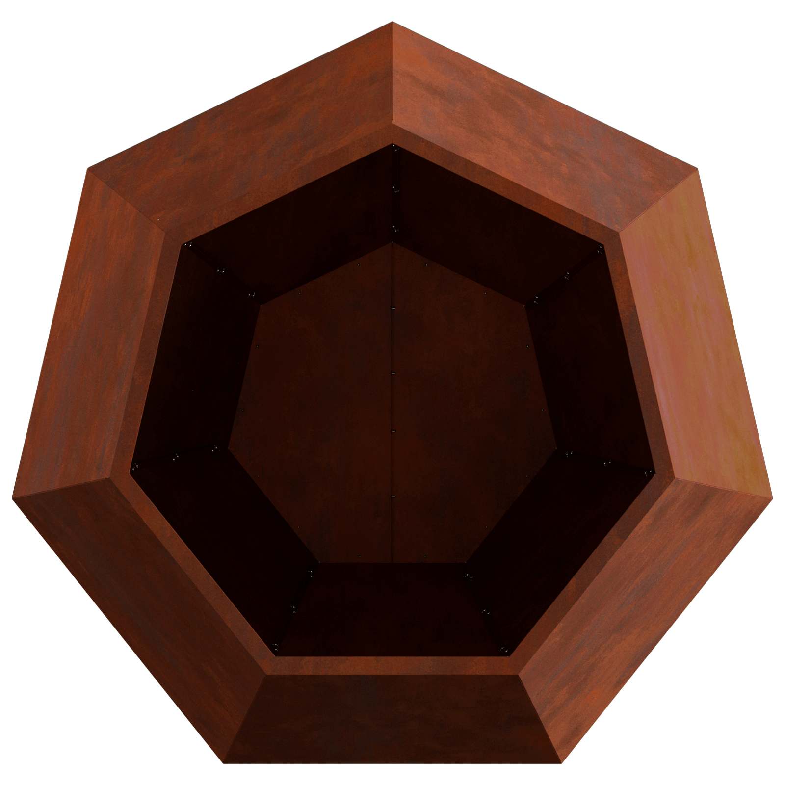 Fioriera Ruggine 100 x 100 x 80 cm Acciaio Corten