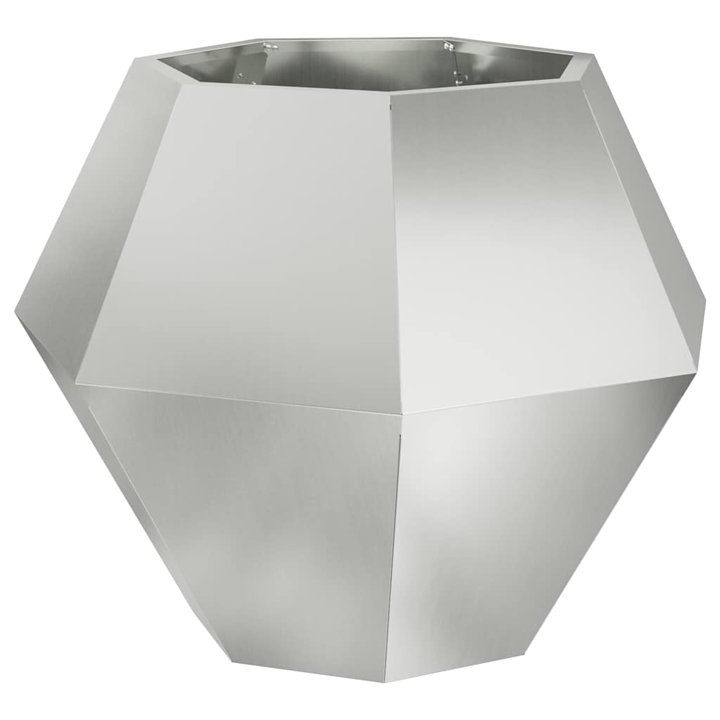 Fioriera Argento 75 x 75 x 60 cm Acciaio zincato