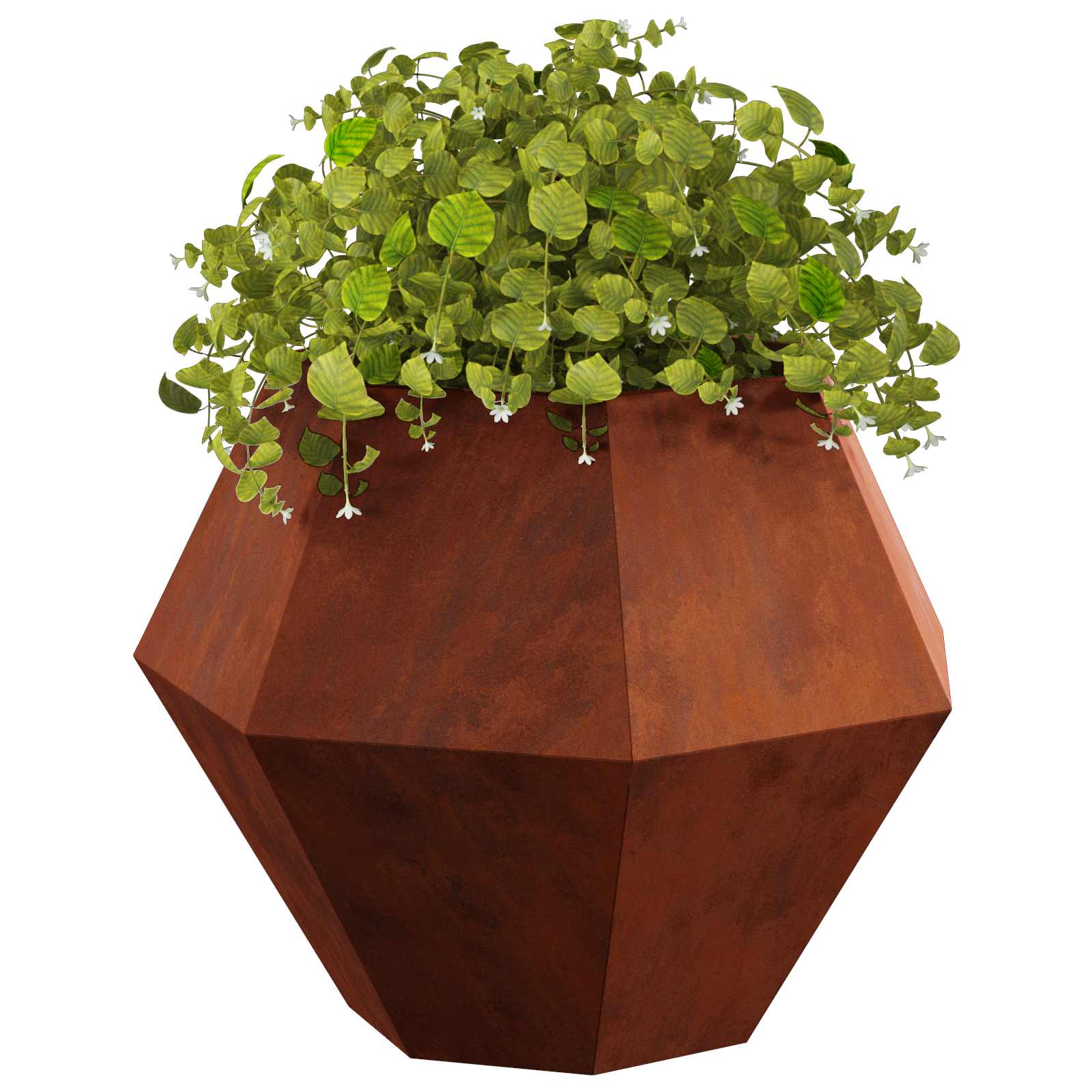 Fioriera Ruggine 75 x 75 x 60 cm Acciaio Corten