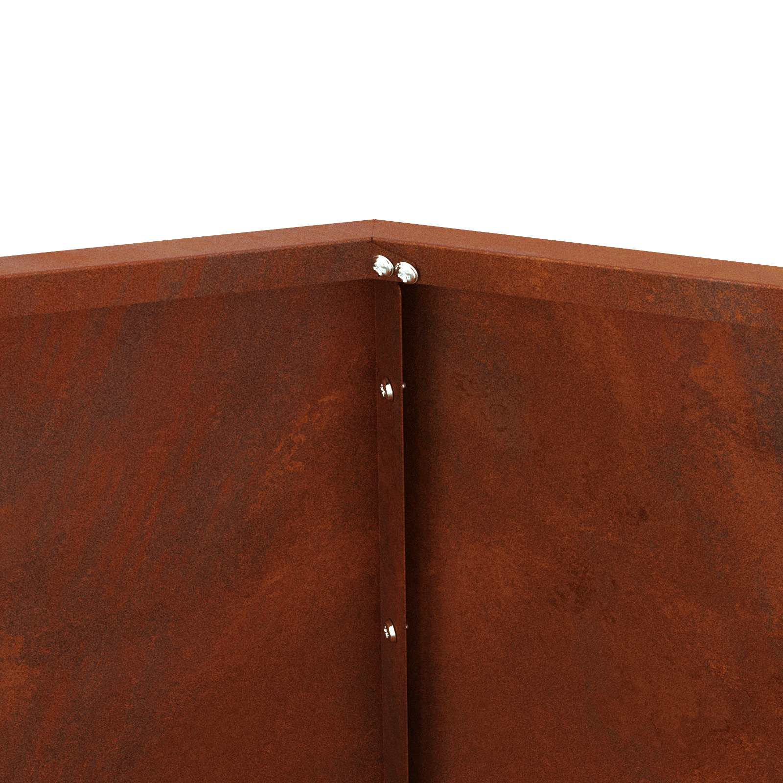 Fioriera Ruggine 75 x 75 x 60 cm Acciaio Corten