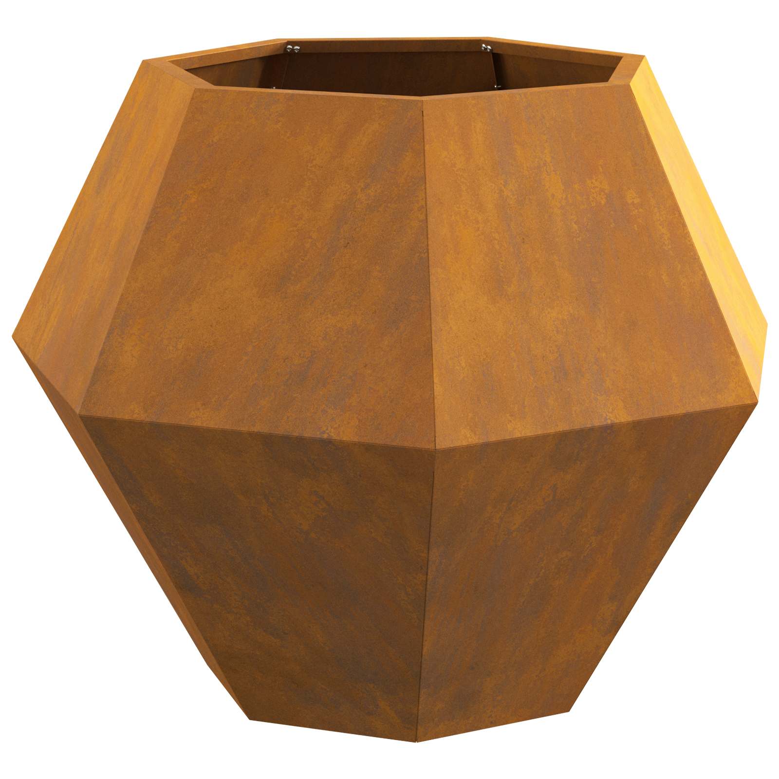 Fioriera 2 pz Ruggine 75 x 75 x 60 cm Acciaio Corten