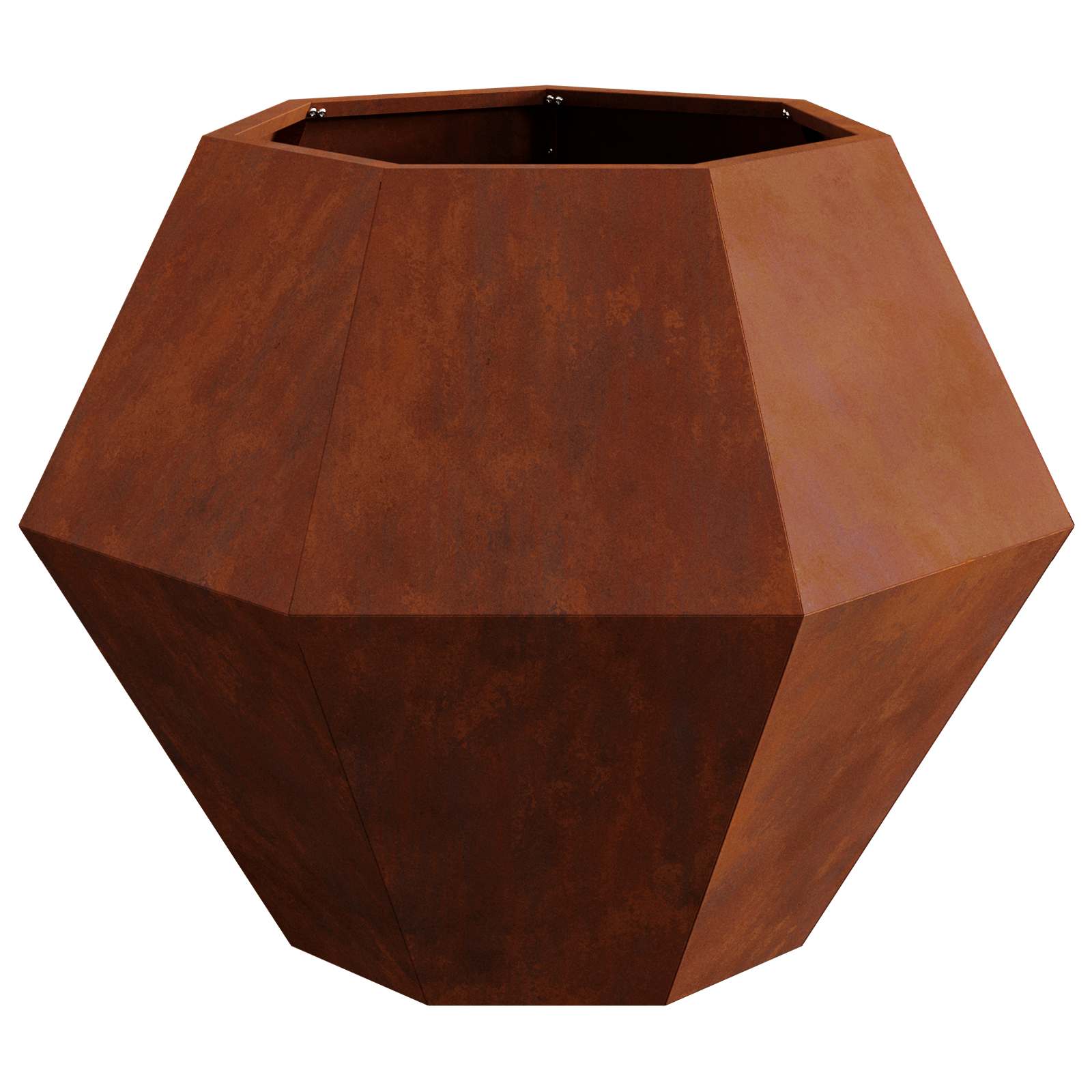 Fioriera 2 pz Ruggine 75 x 75 x 60 cm Acciaio Corten