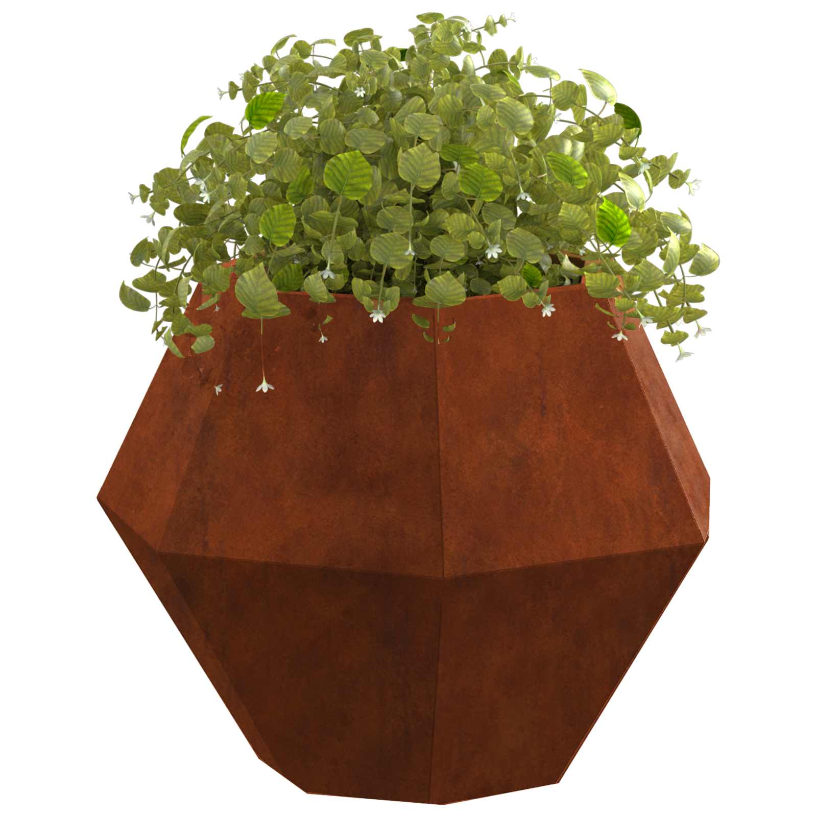 Fioriera Ruggine 50 x 50 x 40 cm Acciaio Corten