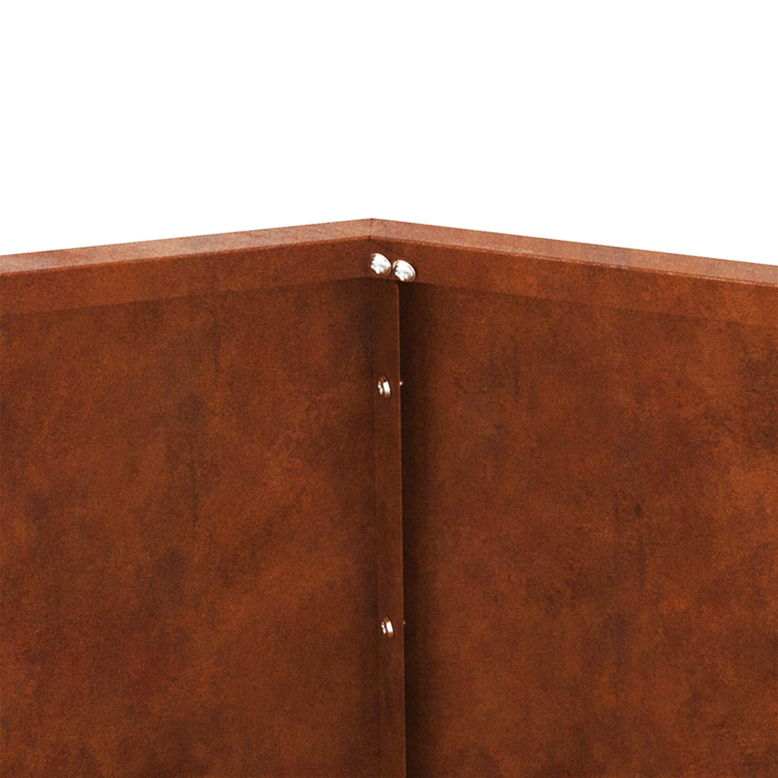 Fioriera 2 pz Ruggine 50 x 50 x 40 cm Acciaio Corten