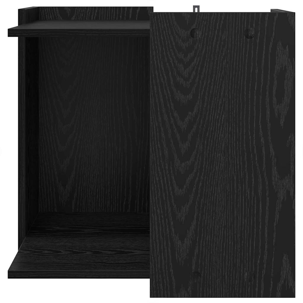 Rifugio per lettiera per gatti Rovere nero 53 x 53 x 51 cm