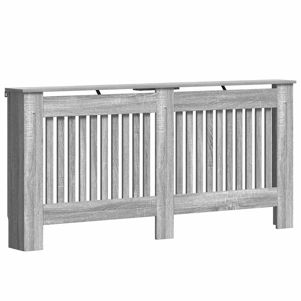 Copertura per radiatori Sonoma grigio 172 x 19 x 81,5 cm