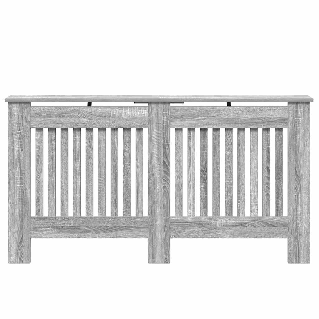 Copertura per radiatori Sonoma grigio 152 x 19 x 81,5 cm