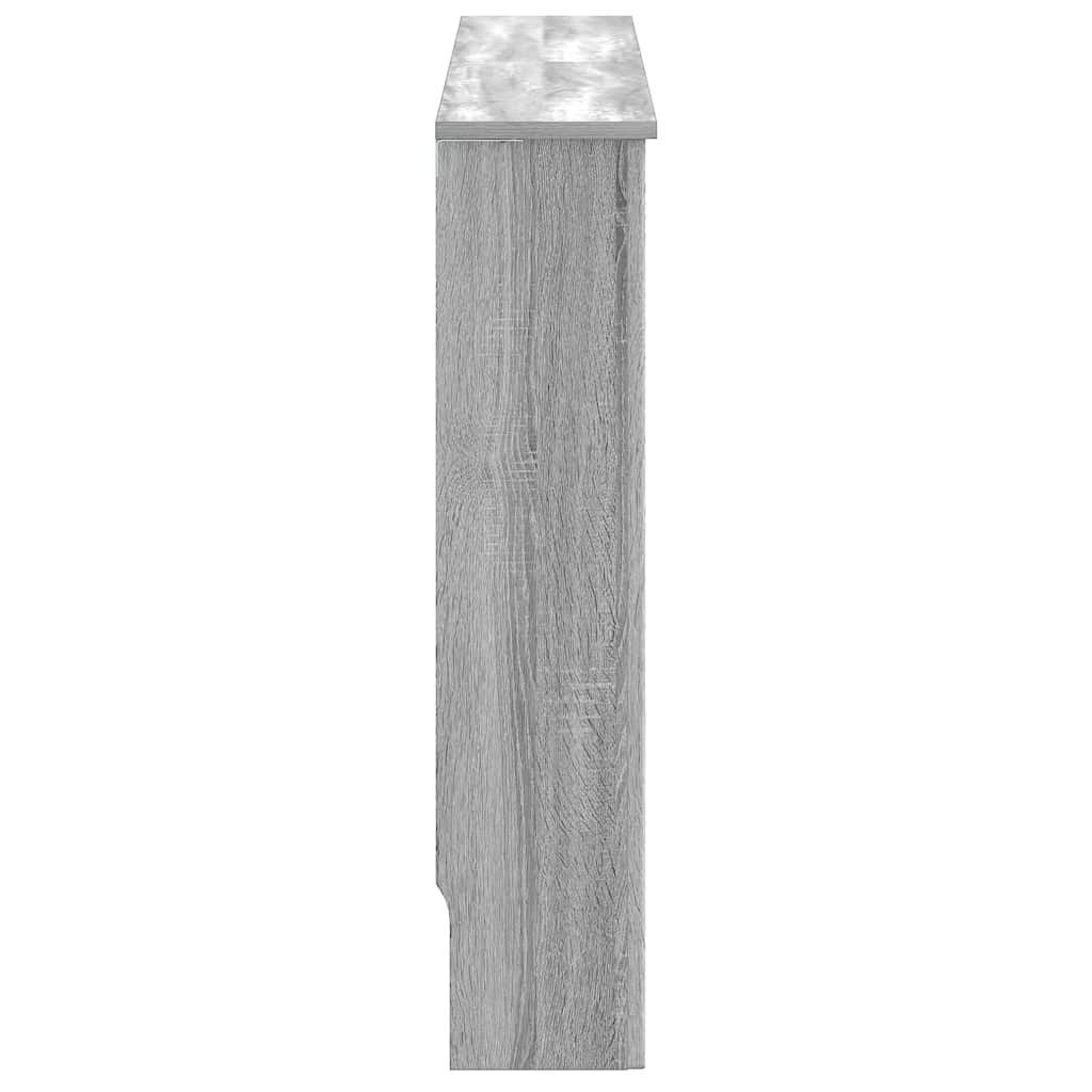 Copertura per radiatori Sonoma grigio 152 x 19 x 81,5 cm