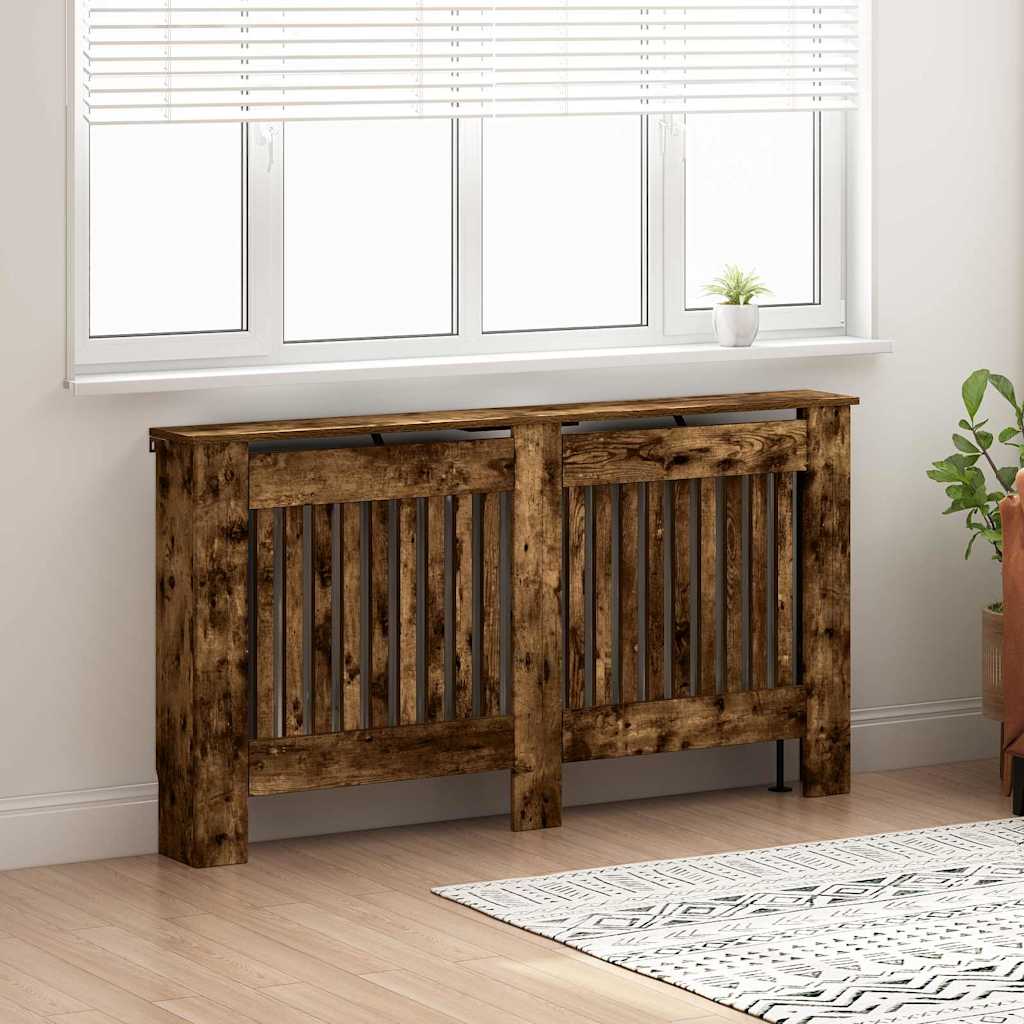 Copertura per radiatori Rovere Fumo 152 x 19 x 81,5 cm