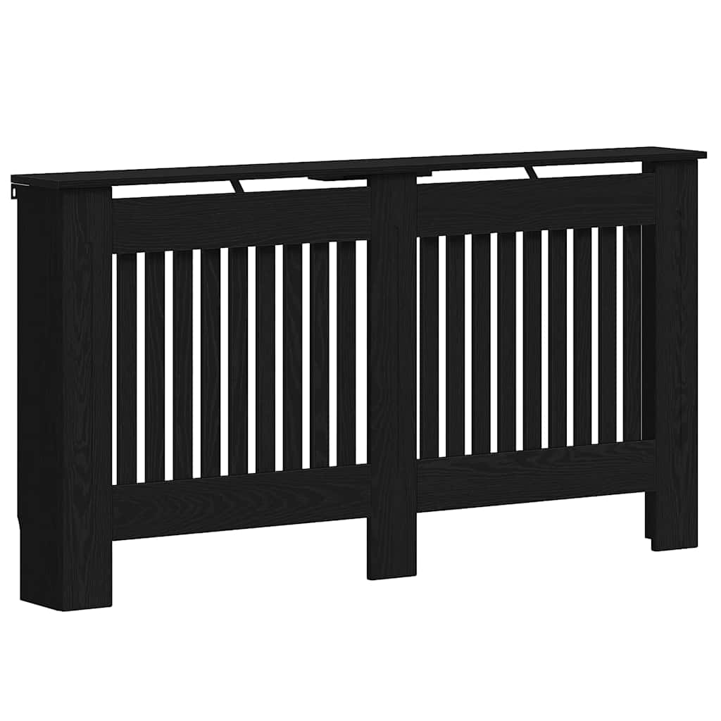 Copertura per radiatori Rovere Nero 152 x 19 x 81,5 cm