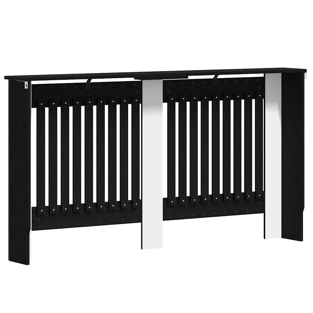 Copertura per radiatori Rovere Nero 152 x 19 x 81,5 cm