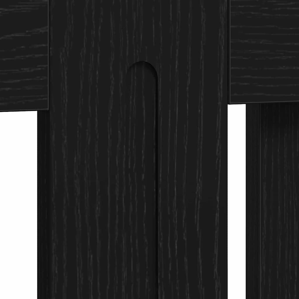 Copertura per radiatori Rovere Nero 152 x 19 x 81,5 cm