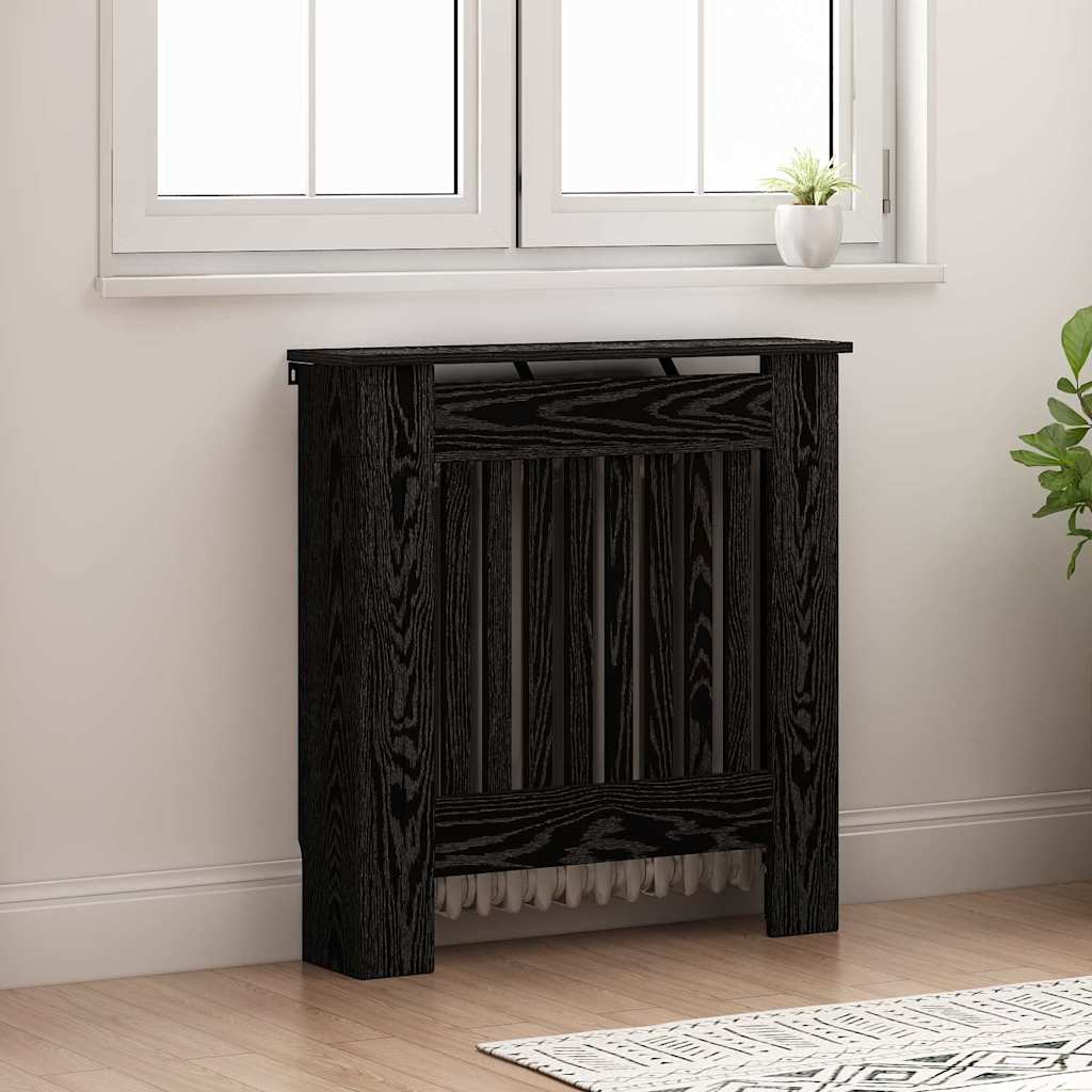 Copertura per radiatori Rovere Nero 78 x 19 x 81,5 cm