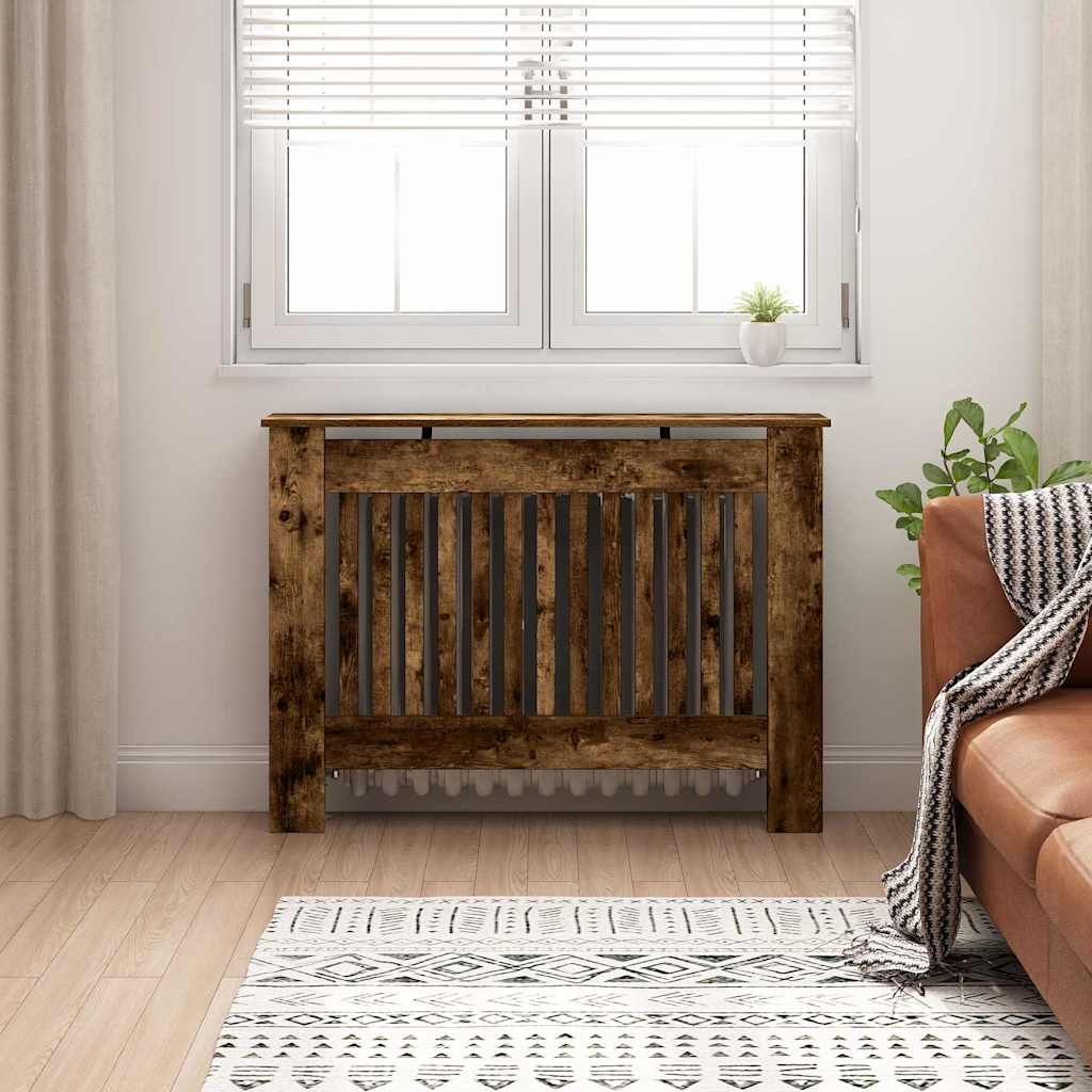 Copertura per radiatori Rovere Fumo 112 x 19 x 81,5 cm